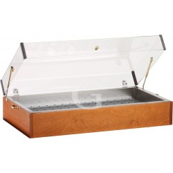 Expositor nevera color nogal, L 900 mm x P 485 mm x H 230 mm