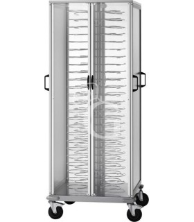 Carro portaplatos cerrado para 88 platos 180/230 - L 750 mm x P 780 mm x A 1830 mm