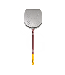 Pala ranurada para hornear pizzas de aluminio  Lione Ø 330 mm H 700 mm