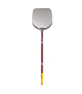 Pala de aluminio ranurada para hornear pizzas Lione Ø 330 mm H 1350 mm