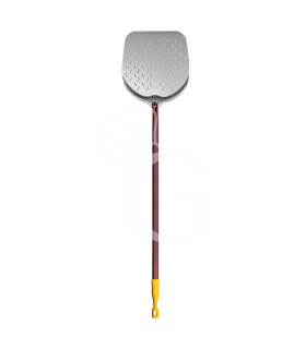 Pala de aluminio ranurada para hornear pizzas Lione Ø 330 mm H 1500 mm