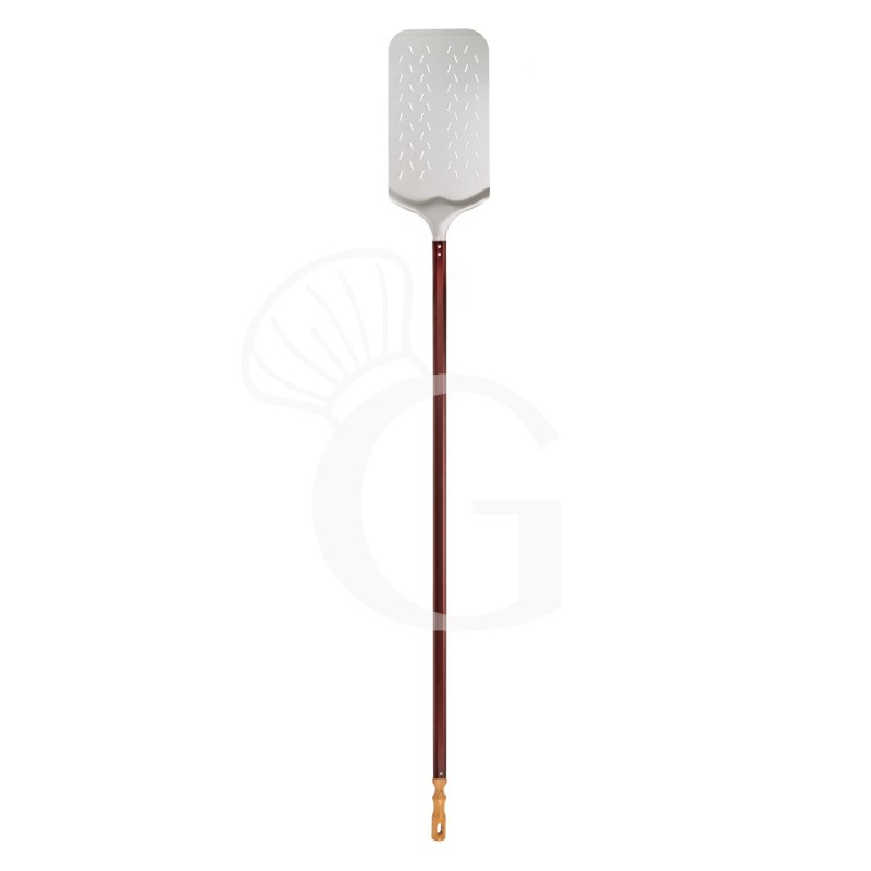Pala hornear pinsa reforzada de aluminio 220x400 mm H 1700 mm Pala hornear pinsa reforzada de aluminio 220x400 mm H 1700 mm