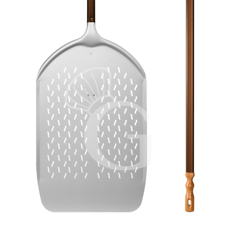 Pala para pizza al metro de aluminio con mango reforzado 400 mm x 1000 mm H 1700 mm