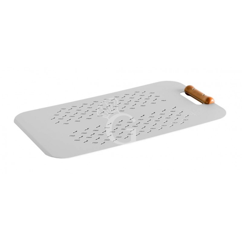Pala Roma para pizza al metro perforada de aluminio 330 mm x 860 mm