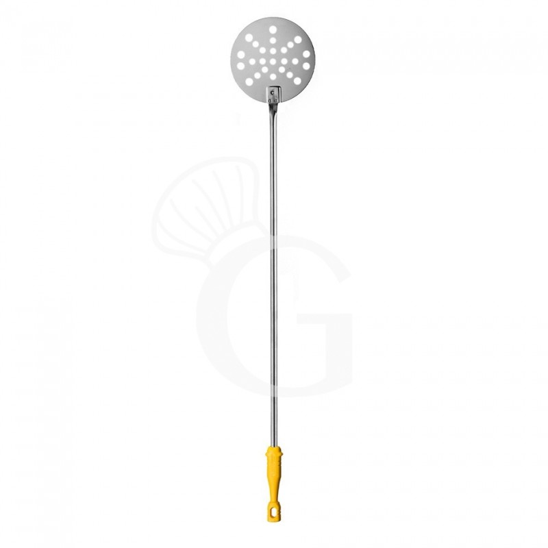 Pala perforada para hornear pizzas de acero inox diámetro 220 mm x H 1350 mm