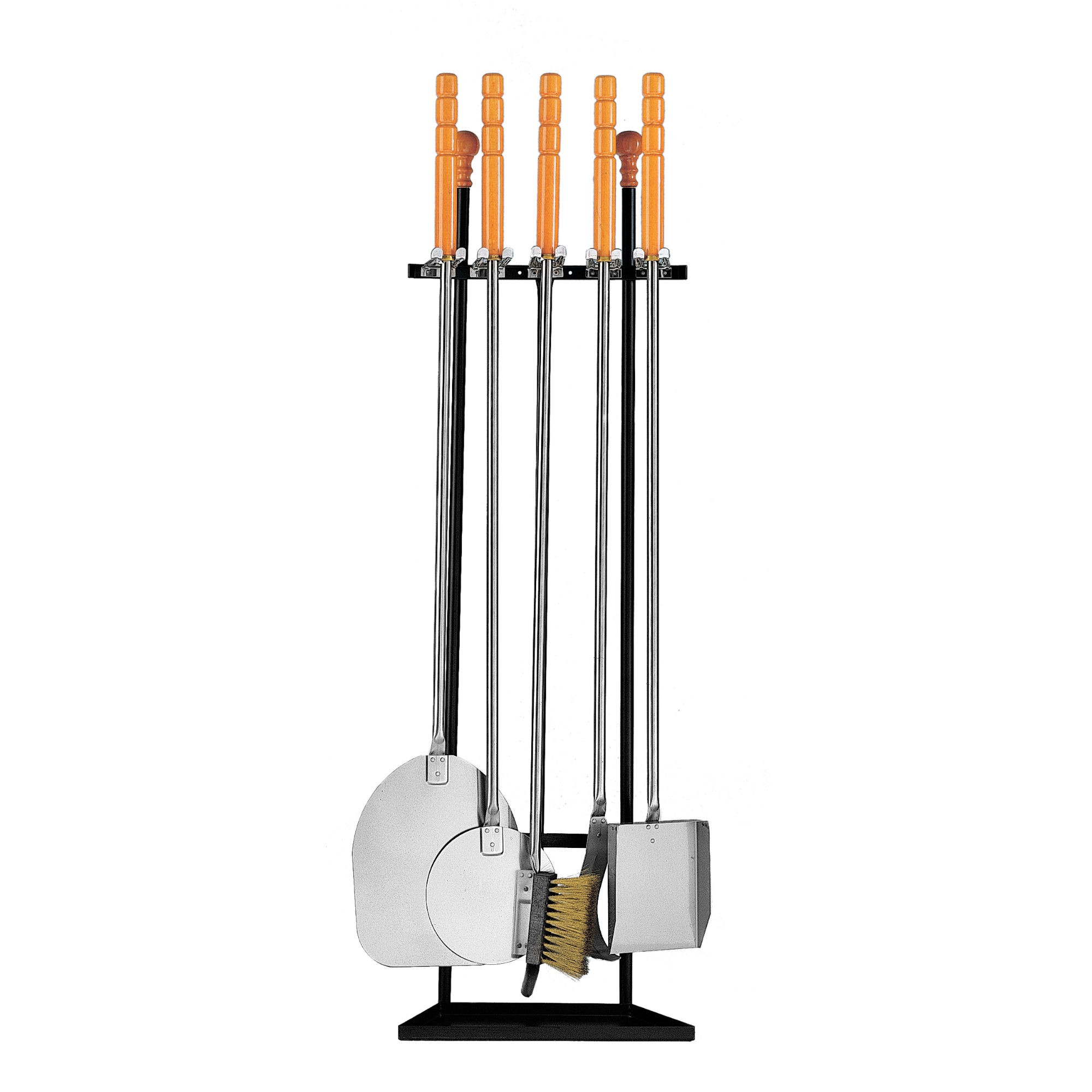 Set Rustico para horno, chimenea y parrilla h 1400 mm con 5 utensilios