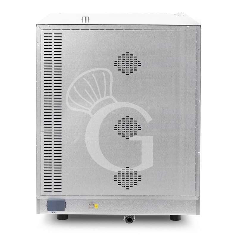 Horno eléctrico convección vapor, puerta lateral, pantalla táctil , trifásico, 10 bandejas de 600x400 mm o GN 1/1