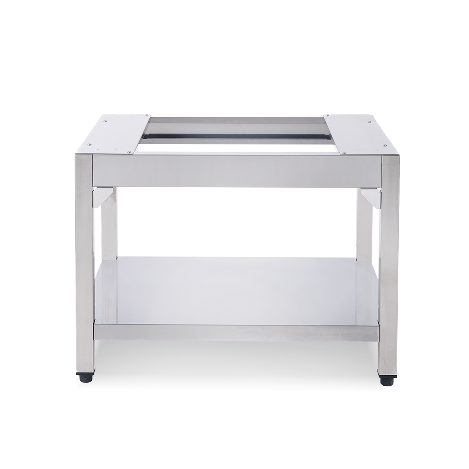 Soporte de acero inox con estante L 720 x P 585 x H 520 mm