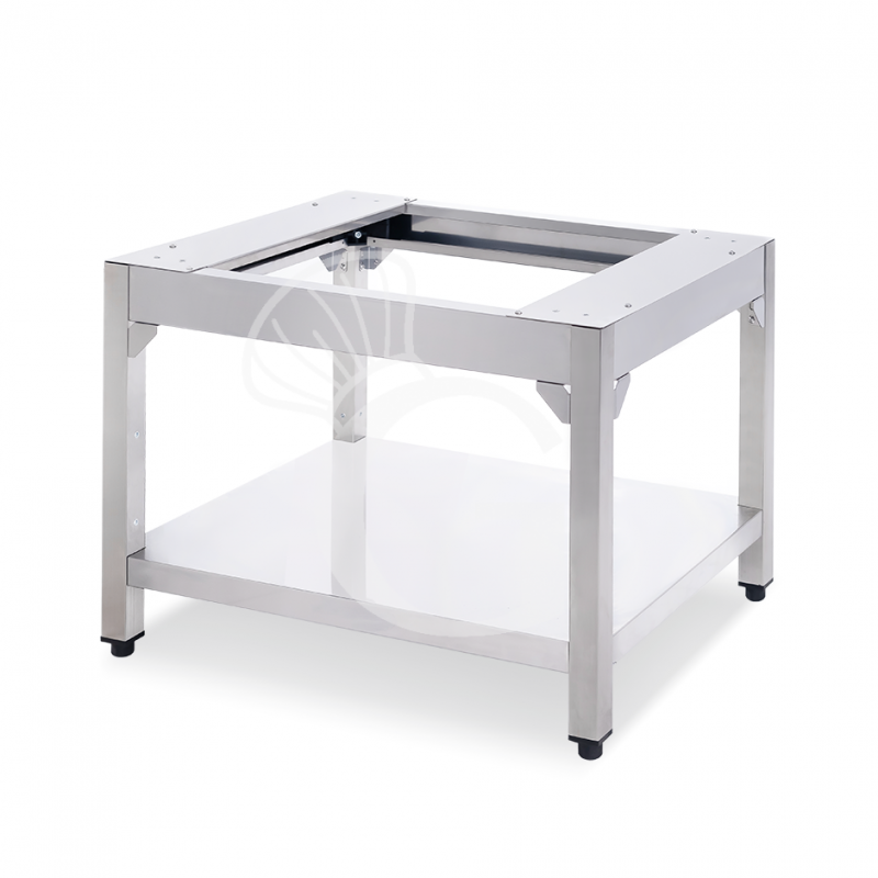 Soporte de acero inox con estante L 720 x P 585 x H 520 mm