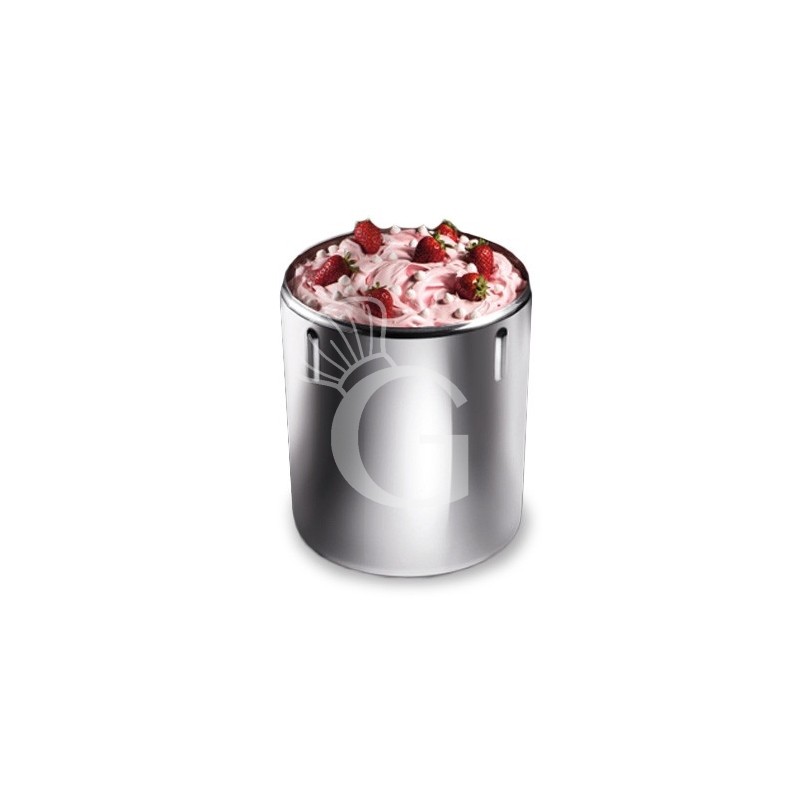 Carapina de acero inoxidable con sistema antigiro H 250 mm Ø 200 mm capacidad 7 LT