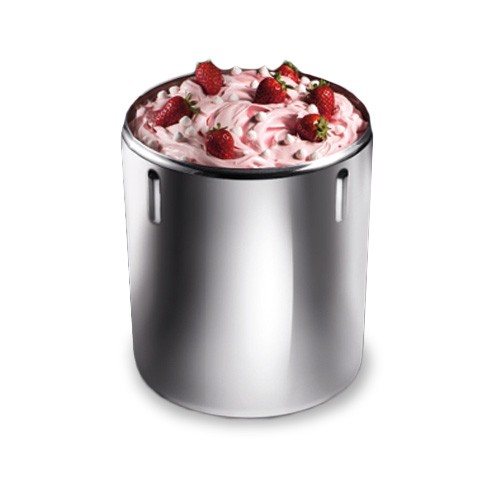 Carapina de acero inoxidable con sistema antigiro H 250 mm Ø 200 mm capacidad 7 LT