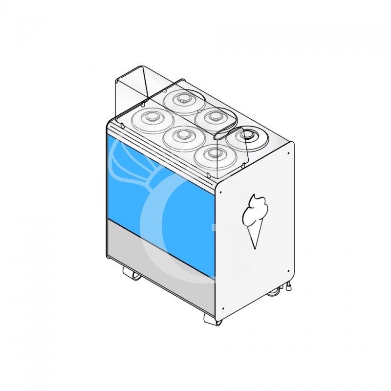 Vinilo decorativo azul para panel frontal de acero