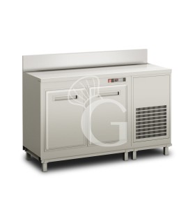 Frente mostrador bar refrigerado con motor incorporado y peto, temperatura +4°C/+8°C, L 1500 x P 560 x H 1119 mm