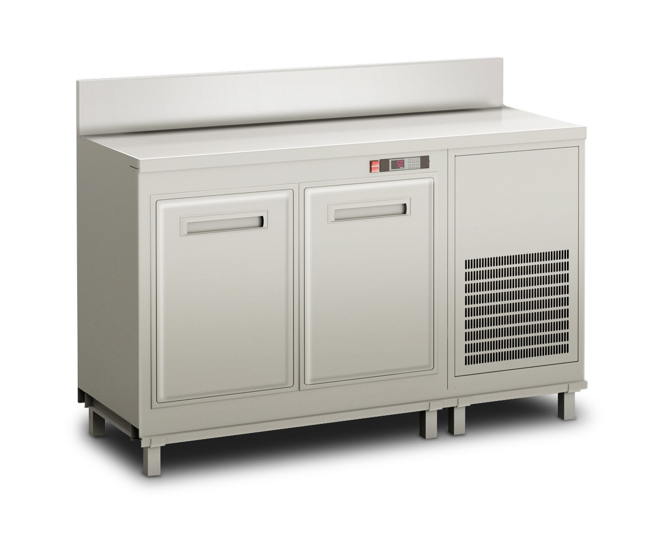 Frente mostrador bar refrigerado con motor incorporado y peto, temperatura +4°C/+8°C, L 1500 x P 560 x H 1119 mm