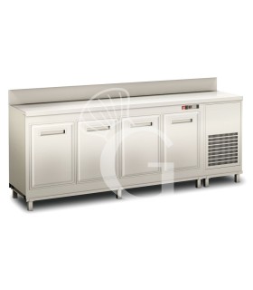 Frente mostrador bar refrigerado con motor incorporado y peto, temperatura +4°C/+8°C, L 2500 x P 560 x H 1119 mm
