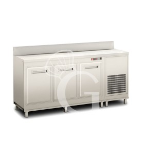 Frente mostrador bar refrigerado con motor incorporado y peto, temperatura +4°C/+8°C, L 2000 x P 560 x H 1119 mm
