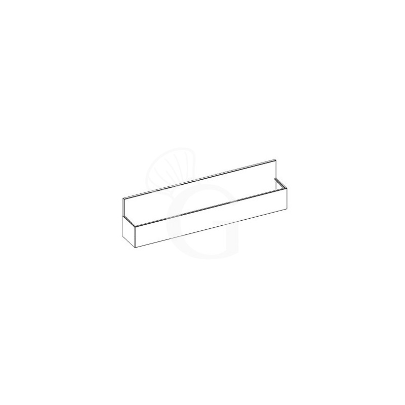 Soporte botellas de acero inox para barra cócteles L 1250 mm