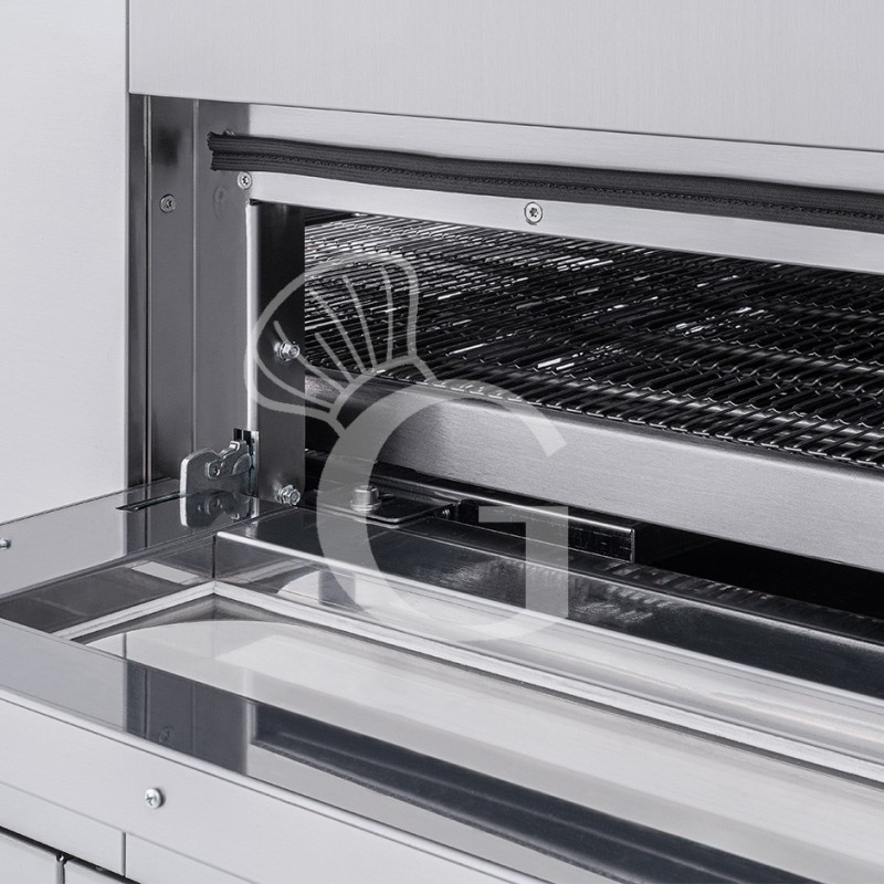 Horno Profesional de túnel para pizza Trifásico Cinta transportadora 650 mm