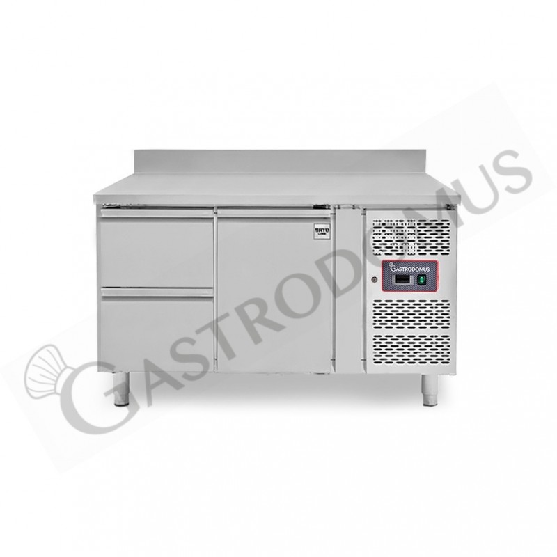 Mesa Refrigerada 2 cajones 1 puerta 700 mm -2°C/+8°C peto trasero