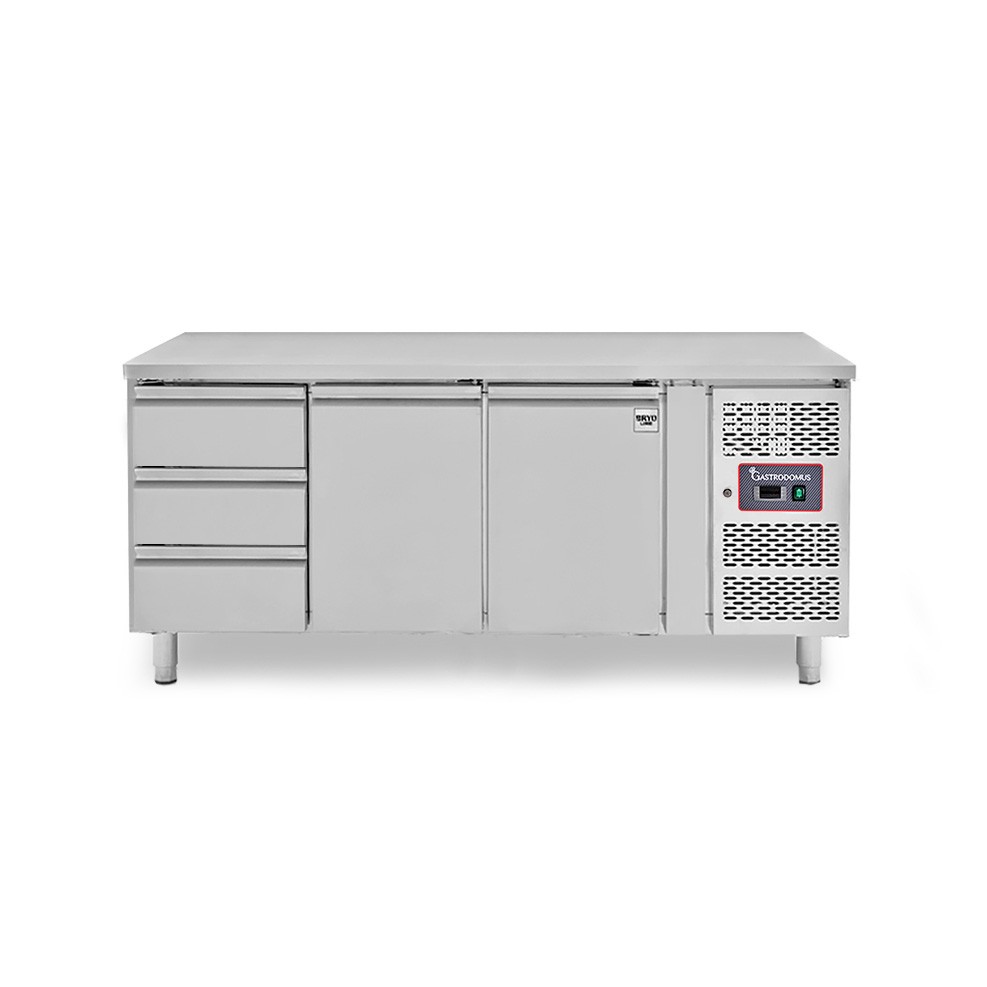 Mesa Refrigerada 3 cajones 2 puertas 700 mm -2°C/+8°C