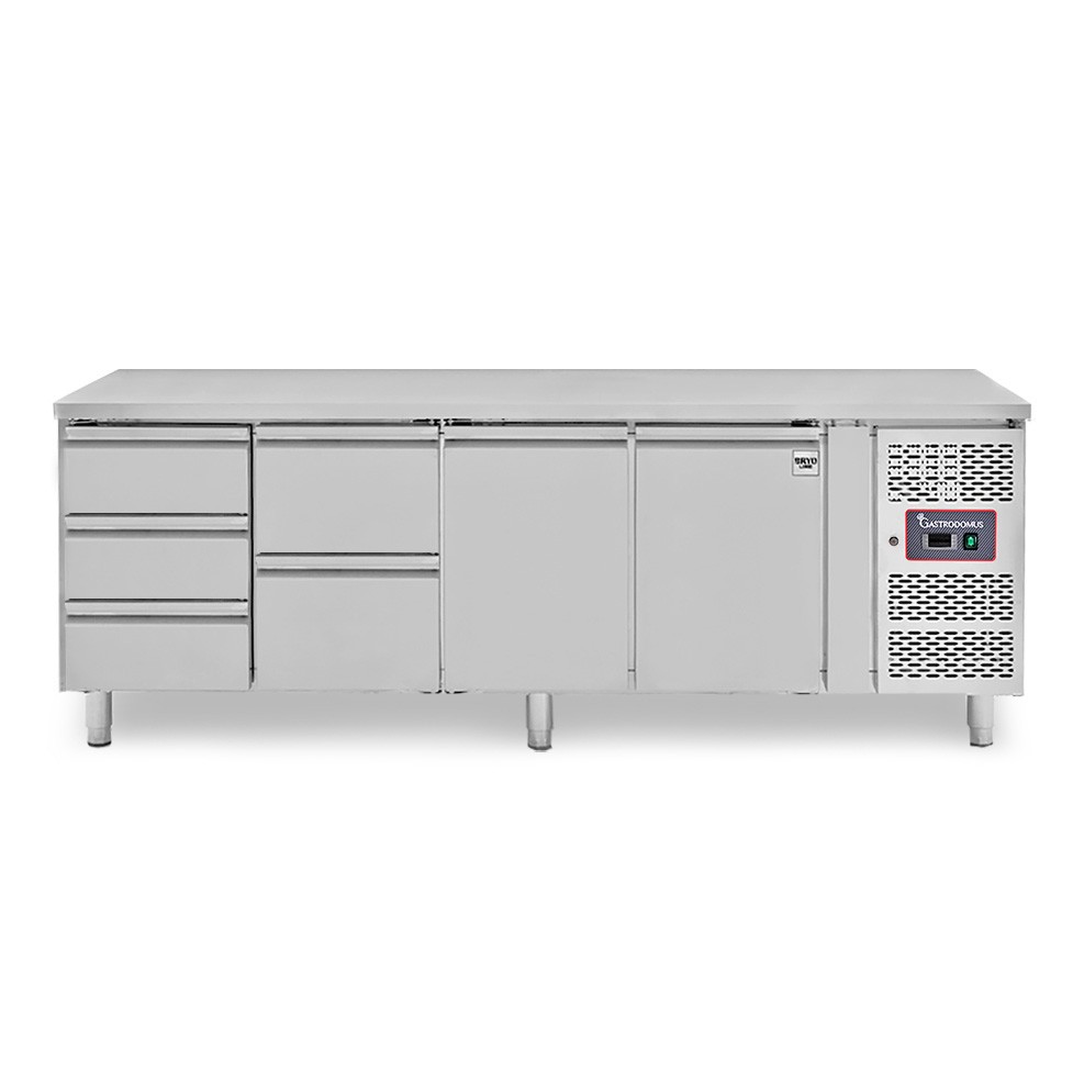 Mesa Refrigerada 5 cajones 2 puertas 700 mm -2°C/+8°C