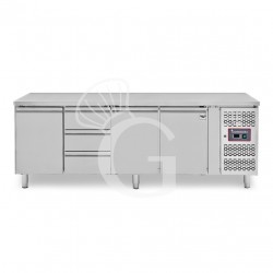 Mesa Refrigerada 3 cajones 3 puertas 700 mm -2°C/+8°C
