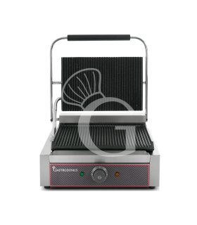 Sandwichera profesional ranurada de hierro fundido - L 410 mm x P 380 mm x A 210/520 mm