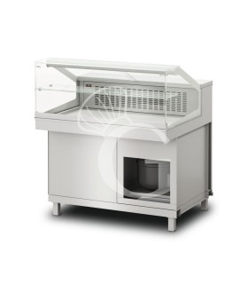 Vitrina refrigerada estática sin reserva , temp. +4°C/+8°C, L 900 mm