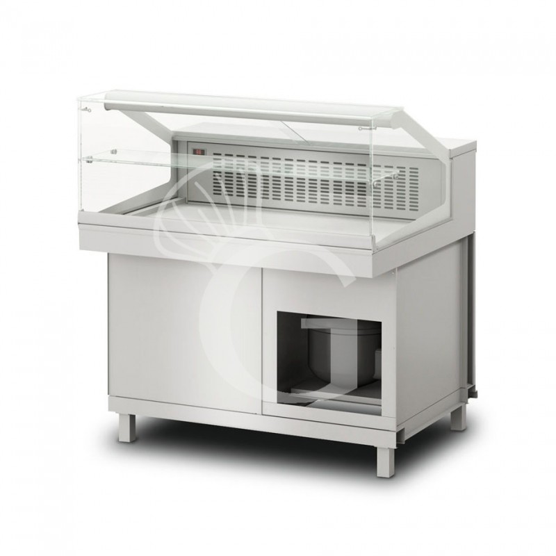 Vitrina refrigerada estática sin reserva , temp. +4°C/+8°C, L 900 mm