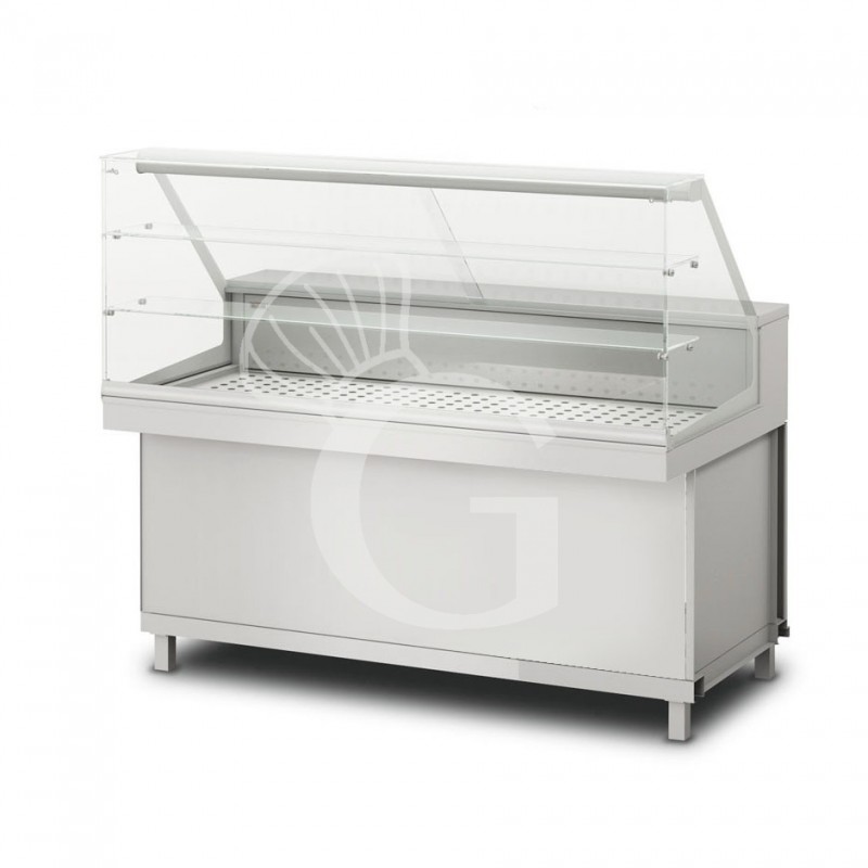 Vitrina caliente en seco 2 estantes , temp. +55ºC, L 1700 mm Vitrina caliente en seco 2 estantes , temp. +55ºC, L 1700 mm