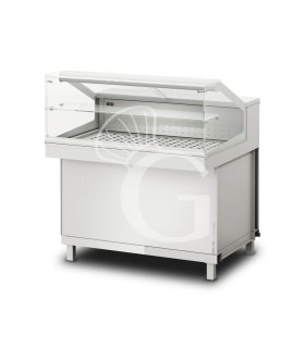 Vitrina caliente en seco 1 estante, temp. +55ºC,  L 900 mm