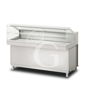 Vitrina caliente en seco 1 estante , temp. +55ºC,  L 1700 mm