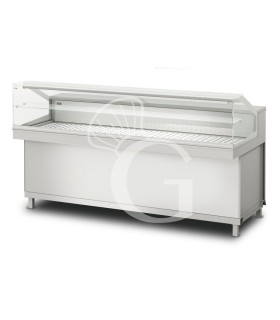 Vitrina caliente en seco 1 estante , temp. +55ºC,  L 2100 mm