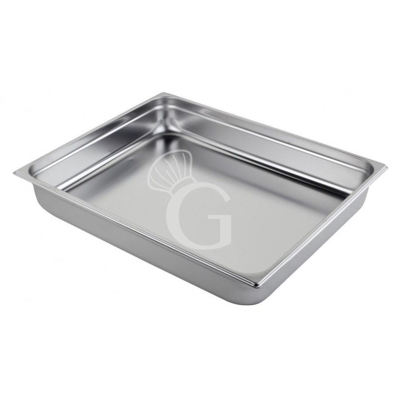 Cubeta de acero inox GN2/1 L 650 mm x P 530 mm x H 100 mm , 28,9 LT