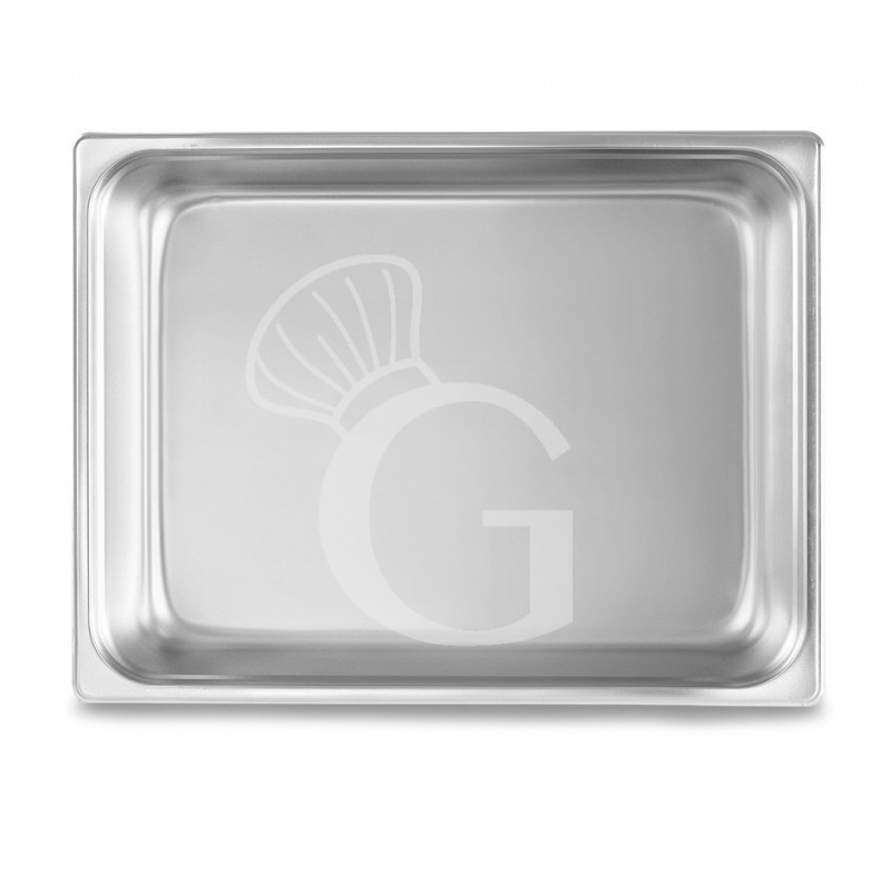 Cubeta de acero inox GN2/1 L 650 mm x P 530 mm x H 100 mm , 28,9 LT