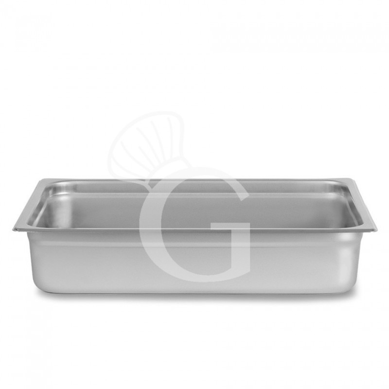 Cubeta de acero inox GN2/1 L 650 mm x P 530 mm x H 100mm , 28,9 LT