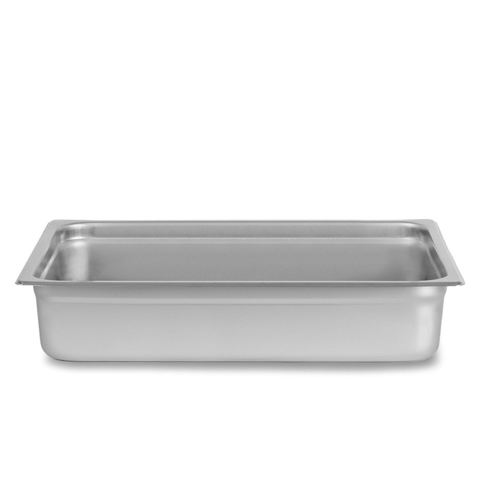 Cubeta de acero inox GN2/1 L 650 mm x P 530 mm x H 100mm , 28,9 LT