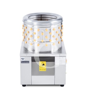 Desplumadora eléctrica para pichones en seco, cesta Ø 410 mm - 0,18KW