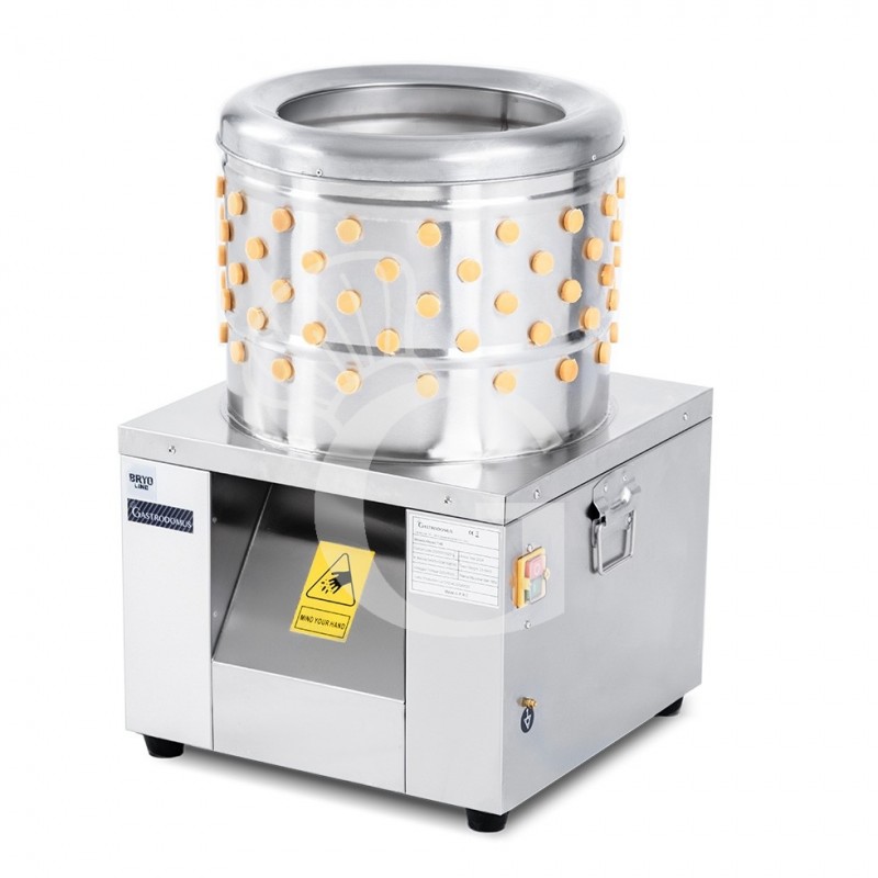 Desplumadora eléctrica para pichones en seco, cesta Ø 410 mm - 0,18KW