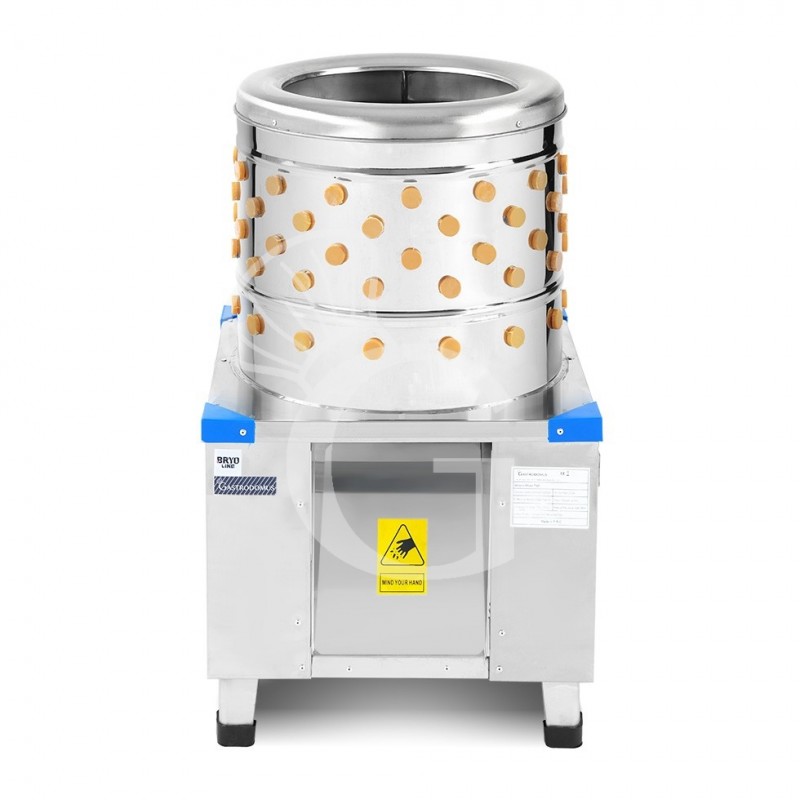 Desplumadora eléctrica para pollos en seco, cesta Ø 460 mm - 0,55KW