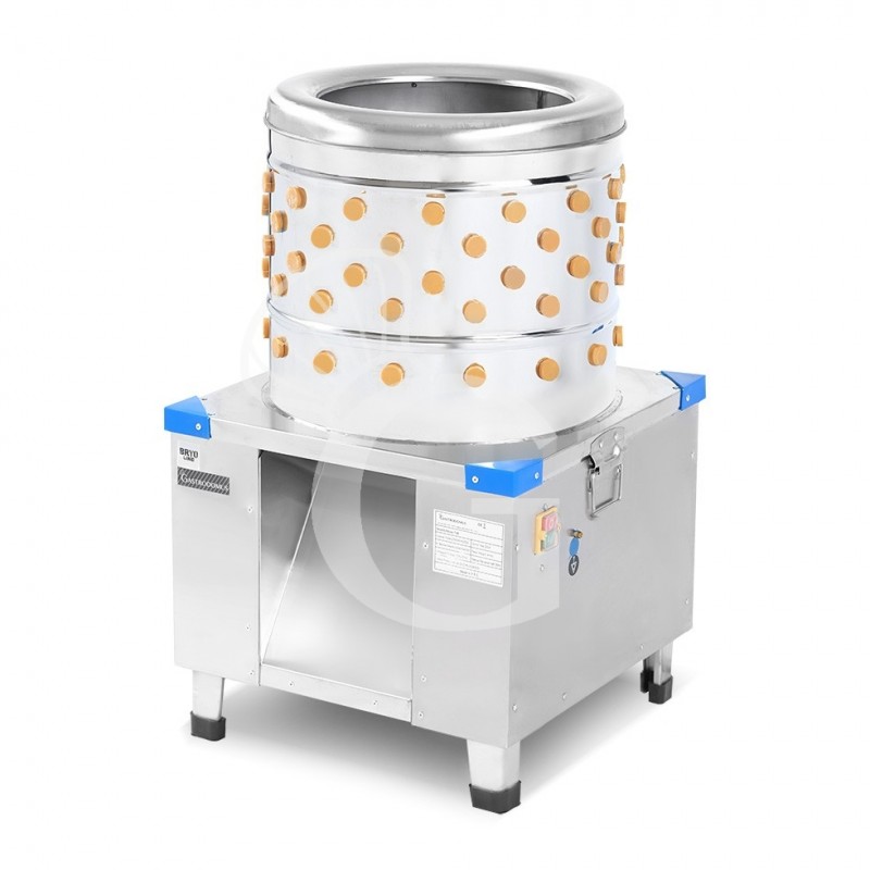 Desplumadora eléctrica para pollos en seco, cesta Ø 460 mm - 0,55KW