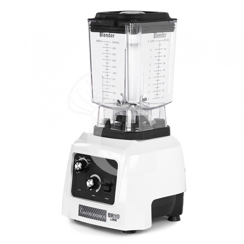 Licuadora estructura de ABS 1 vaso de policarbonato 2 Lt. 22.000 rpm, 1,3 Kw L 220 x P 230 x H 440 mm