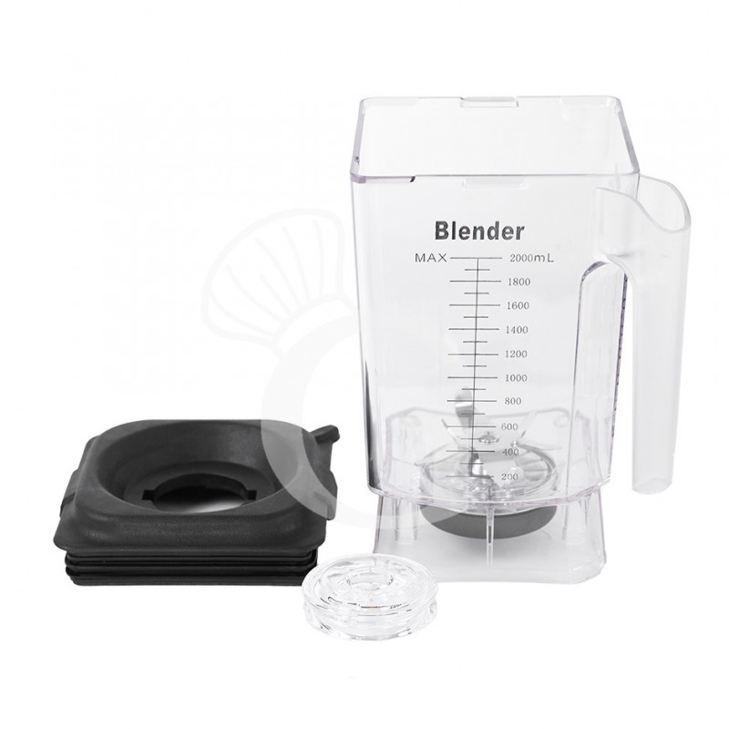 Vaso policarbonato y tapa