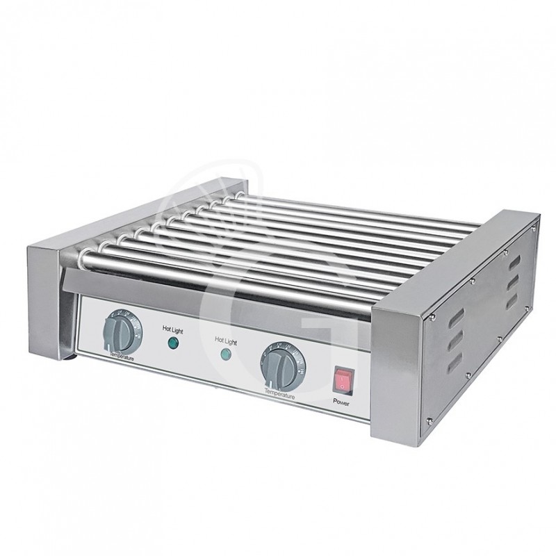 Plancha especial salchichas de frankfurt 2200 W 11 rodillos L 560 mm x P 530 mm x H 200 mm