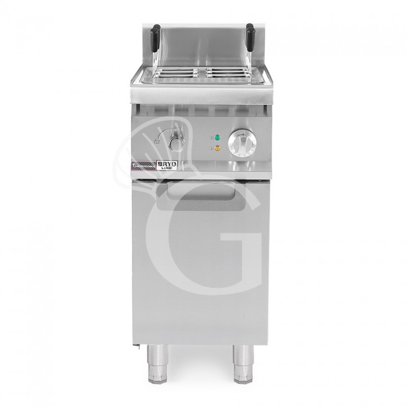 Cuecepasta eléctrico profesional sobre mueble cerrado 1 cuba 20 LT