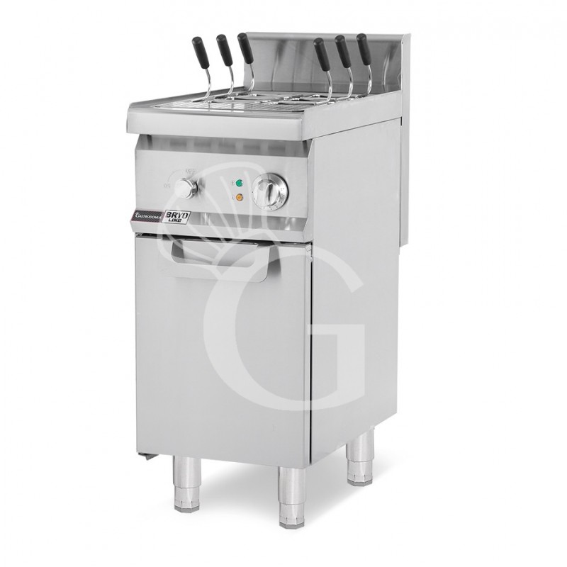 Cuecepasta eléctrico profesional sobre mueble cerrado 1 cuba 20 LT