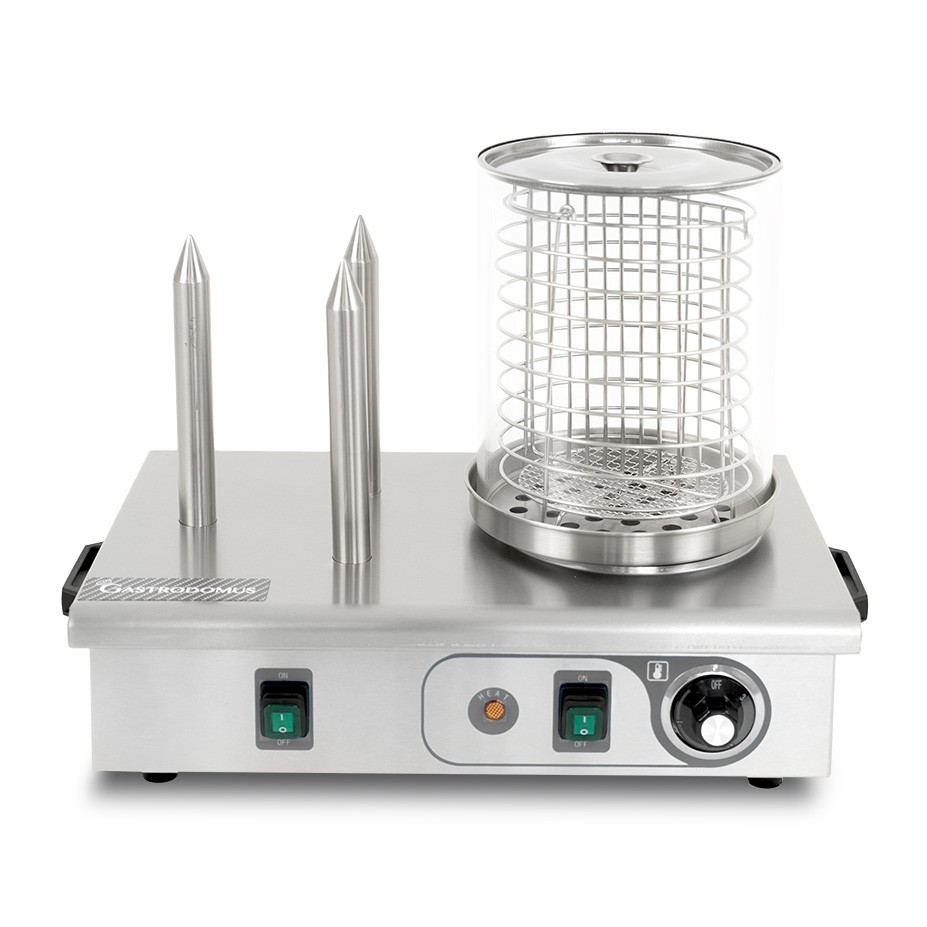 Máquina de perritos calientes 700 W 3 pinchos L 480 mm x P 310 mm x A 413 mm