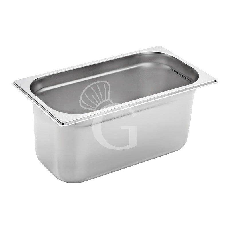 Cubeta de acero inox GN1/3 L 325 mm x P 175 mm x H 150 mm.