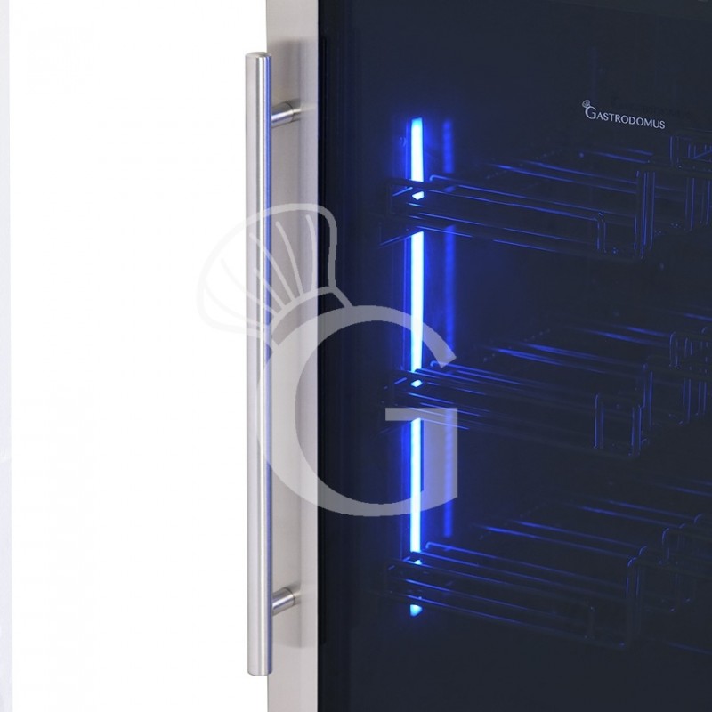 Vinoteca  ventilada con marco puerta de acero inox 150 LT 4 estantes 36 botellas +5°C/+22°C