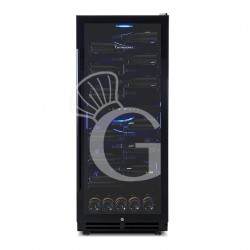 Vinoteca ventilada de doble temperatura 280 L 7 estantes 83 botellas +5 °C/+22 °C